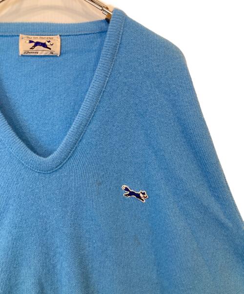 J.C.PENNY（ジェーシーペニー）J.C.PENNY (ジェーシーペニー) THE FOX セーター ブルー サイズ:Mの古着・服飾アイテム