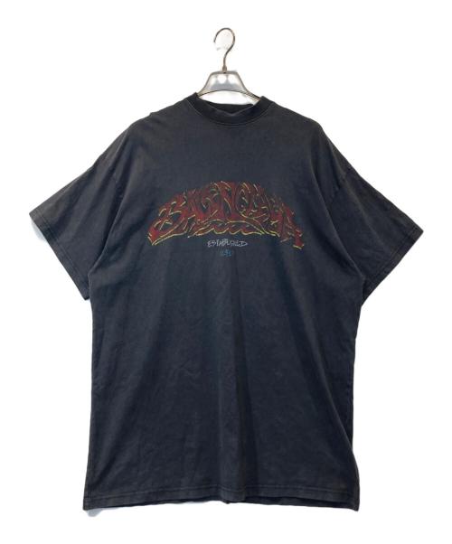 BALENCIAGA（バレンシアガ）BALENCIAGA (バレンシアガ) OFFSHORE ロゴプリントオーバーサイズTシャツ 739028 TPVM8 ブラック サイズ:2の古着・服飾アイテム