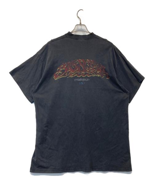 BALENCIAGA（バレンシアガ）BALENCIAGA (バレンシアガ) OFFSHORE ロゴプリントオーバーサイズTシャツ 739028 TPVM8 ブラック サイズ:2の古着・服飾アイテム