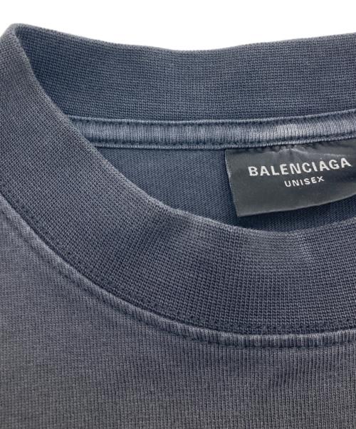 BALENCIAGA（バレンシアガ）BALENCIAGA (バレンシアガ) OFFSHORE ロゴプリントオーバーサイズTシャツ 739028 TPVM8 ブラック サイズ:2の古着・服飾アイテム