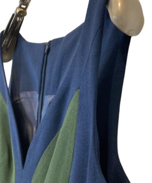 Sybilla（シビラ）Sybilla (シビラ) ノースリーブワンピース ネイビー サイズ:Mの古着・服飾アイテム