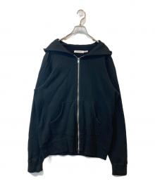 nonnative（ノンネイティブ）の古着「DWELLER FULL ZIP HOODY COTTON SWEAT（ドゥエラー フルジップ フーディ コットン スウェット）NN-C4303」｜ブラック
