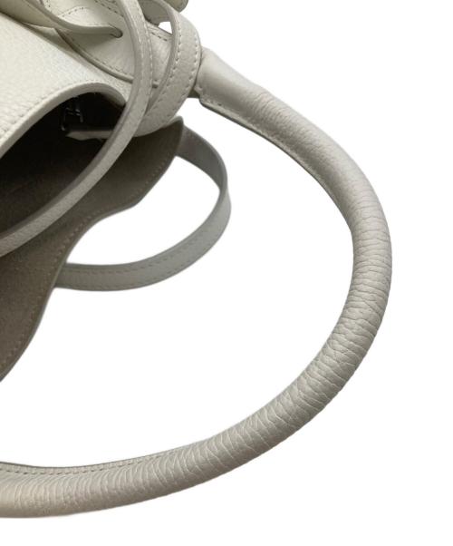 CELINE（セリーヌ）CELINE (セリーヌ) Big Bag Nano Bucket ビッグバッグナノバケット S・MP・4198  ホワイトの古着・服飾アイテム