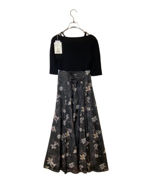 MERCURY DUO（マーキュリーデュオ）MERCURY DUO (マーキュリーデュオ) ボレロレイヤード風ニットドッキングワンピース　002450300901-01 ブラック サイズ:Sの古着・服飾アイテム