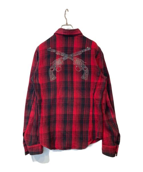 roar（ロアー）roar (ロアー) チェックネルシャツ レッド サイズ:2の古着・服飾アイテム