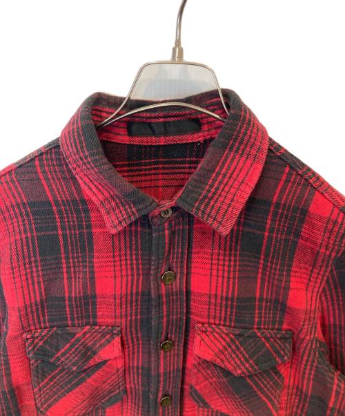 roar（ロアー）roar (ロアー) チェックネルシャツ レッド サイズ:2の古着・服飾アイテム