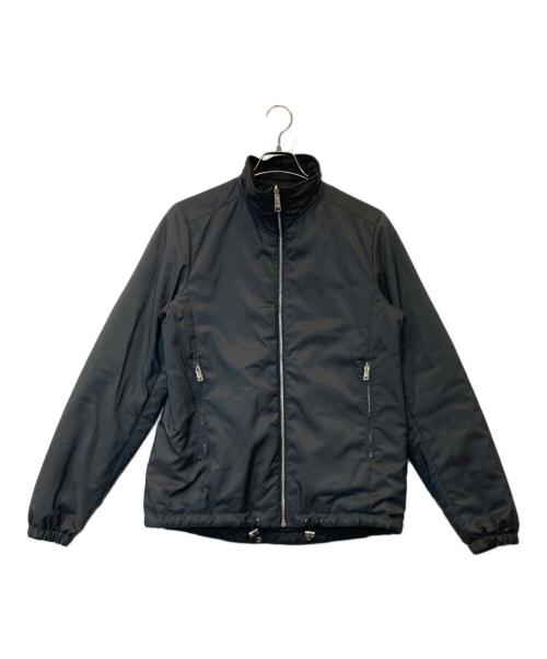 PRADA（プラダ）PRADA (プラダ) ナイロンリバーシブルジップアップブルゾン SGB223 R232 1060 ブラック サイズ:46の古着・服飾アイテム