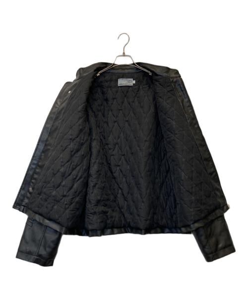 HARSH AND CRUEL（ハーシュアンドクルーエル）HARSH AND CRUEL (ハーシュアンドクルーエル) フェイクレザージャケット ブラック サイズ:Lの古着・服飾アイテム