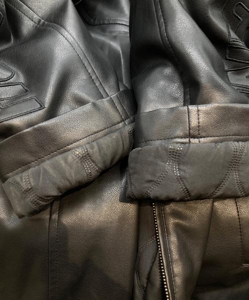 HARSH AND CRUEL（ハーシュアンドクルーエル）HARSH AND CRUEL (ハーシュアンドクルーエル) フェイクレザージャケット ブラック サイズ:Lの古着・服飾アイテム