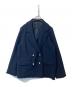 Spick and Span（スピックアンドスパン）の古着「ファンシーツィードダブルブレストジャケット 22010200703030」｜ネイビー