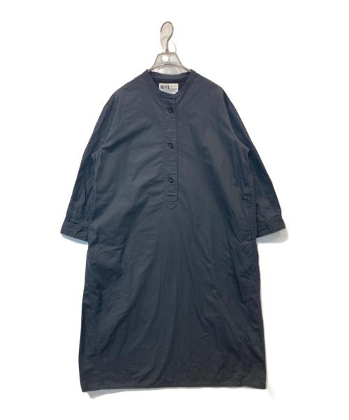 MHL（エムエイチエル）MHL (エムエイチエル) SOFT DENSE COTTON ワンピース　595-3158500 グレー サイズ: Iの古着・服飾アイテム