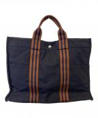 HERMESエルメス）の古着「フールトゥMMハンドバッグ」｜ネイビー