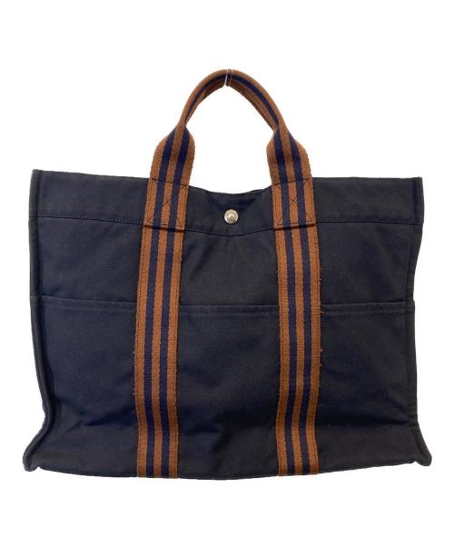 HERMES（エルメス）HERMES (エルメス) フールトゥMMハンドバッグ ネイビーの古着・服飾アイテム