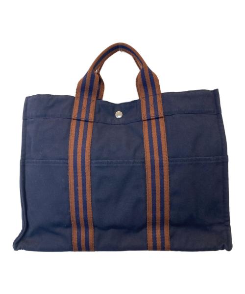 HERMES（エルメス）HERMES (エルメス) フールトゥMMハンドバッグ ネイビーの古着・服飾アイテム