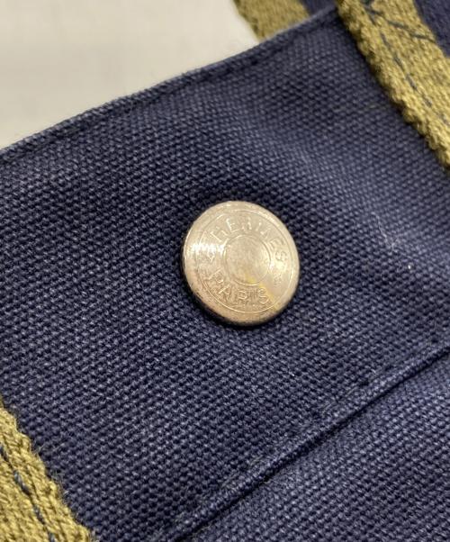 HERMES（エルメス）HERMES (エルメス) フールトゥPMハンドバッグ カーキ×ネイビーの古着・服飾アイテム