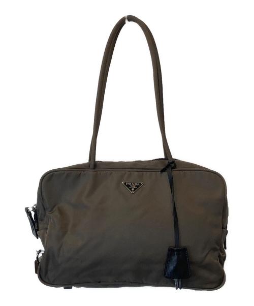 PRADA（プラダ）PRADA (プラダ) ナイロンハンドバッグ　BR0436 カーキ サイズ:FREEの古着・服飾アイテム