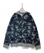 POLO RALPH LAURENポロ・ラルフローレン）の古着「迷彩ジップパーカー」｜ブラック