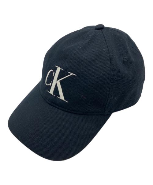 Calvin Klein（カルバンクライン）Calvin Klein (カルバンクライン) CKロゴキャップ ブラックの古着・服飾アイテム