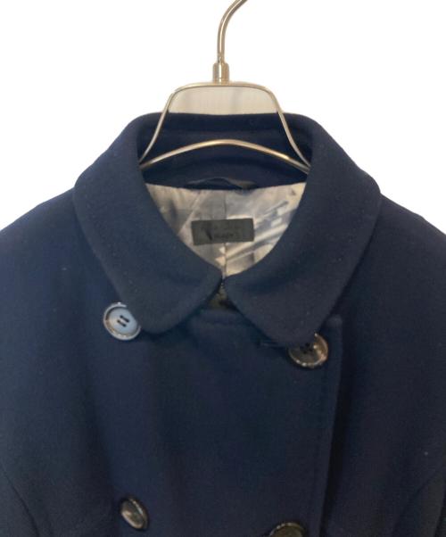 Paul Smith BLACK（ポールスミスブラック）Paul Smith BLACK (ポールスミスブラック) 裏地プリントメルトンダブルボタンコート ネイビー サイズ:40の古着・服飾アイテム