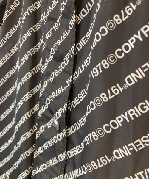 DIESEL（ディーゼル）DIESEL (ディーゼル) コピーライトロゴコート ブラック サイズ:Sの古着・服飾アイテム