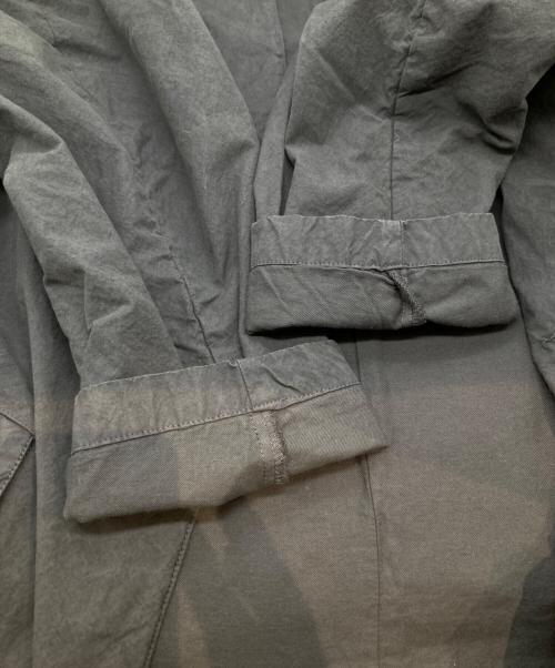 nest Robe（ネストローブ）nest Robe (ネストローブ) スーピマコットンカラーレスジャケット 01211-1005 グレー サイズ:FREEの古着・服飾アイテム