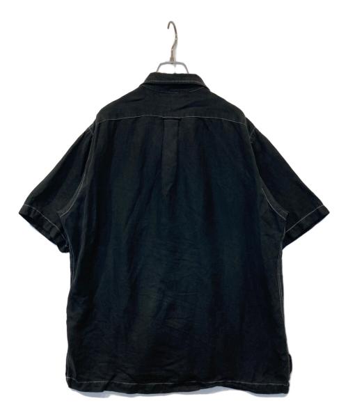 POLO by  RALPH LAUREN（ポロ バイ ラルフローレン）POLO by  RALPH LAUREN (ポロ バイ ラルフローレン) CALDWELLリネンシルク 開襟 オープンカラー シャツ ブラック サイズ:Mの古着・服飾アイテム