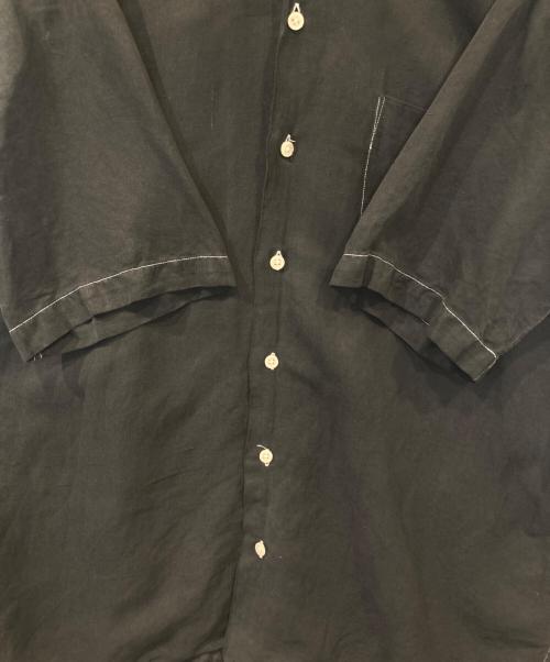 POLO by  RALPH LAUREN（ポロ バイ ラルフローレン）POLO by  RALPH LAUREN (ポロ バイ ラルフローレン) CALDWELLリネンシルク 開襟 オープンカラー シャツ ブラック サイズ:Mの古着・服飾アイテム