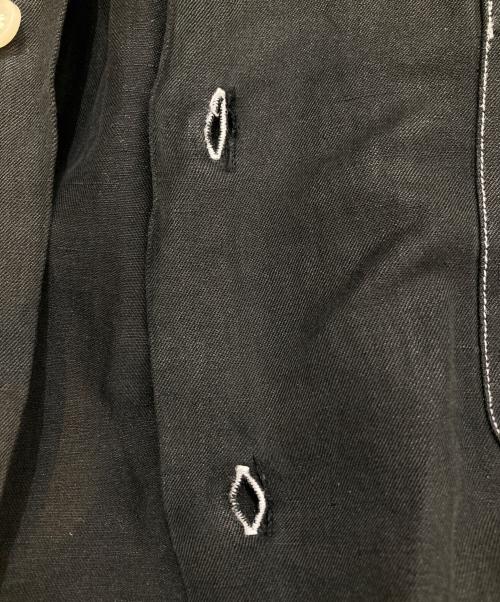 POLO by  RALPH LAUREN（ポロ バイ ラルフローレン）POLO by  RALPH LAUREN (ポロ バイ ラルフローレン) CALDWELLリネンシルク 開襟 オープンカラー シャツ ブラック サイズ:Mの古着・服飾アイテム