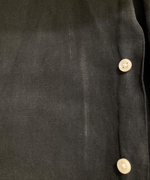 POLO by  RALPH LAUREN（ポロ バイ ラルフローレン）POLO by  RALPH LAUREN (ポロ バイ ラルフローレン) CALDWELLリネンシルク 開襟 オープンカラー シャツ ブラック サイズ:Mの古着・服飾アイテム