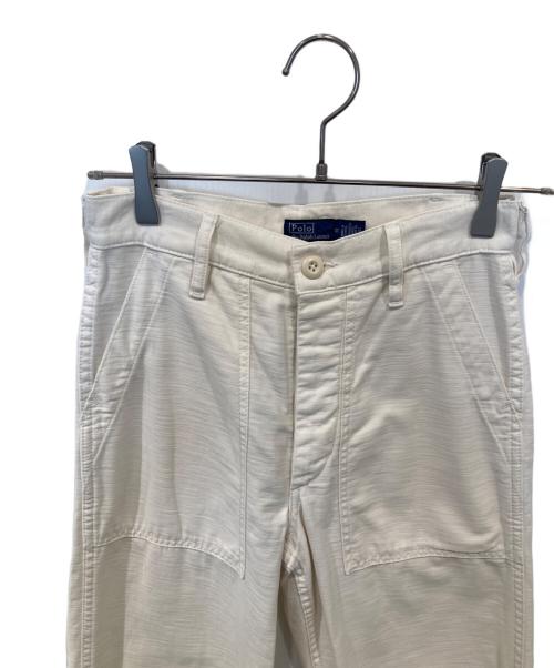 POLO BY RALPH LAUREN（ポロ バイ ラルフローレン）POLO BY RALPH LAUREN (ポロ バイ ラルフローレン) ベイカーパンツ ホワイト サイズ:00の古着・服飾アイテム