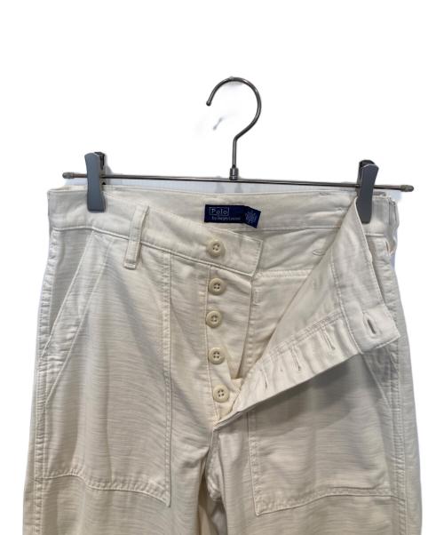 POLO BY RALPH LAUREN（ポロ バイ ラルフローレン）POLO BY RALPH LAUREN (ポロ バイ ラルフローレン) ベイカーパンツ ホワイト サイズ:00の古着・服飾アイテム