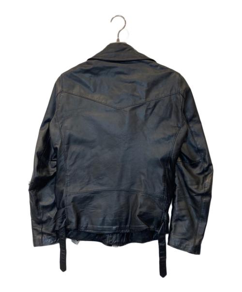 PURE GOLD（ピュアゴールド）pure gold (ピュアゴールド) ダブルライダースジャケット MFP5401 ブラック サイズ:1の古着・服飾アイテム
