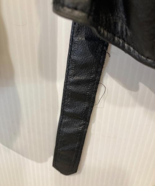 PURE GOLD（ピュアゴールド）pure gold (ピュアゴールド) ダブルライダースジャケット MFP5401 ブラック サイズ:1の古着・服飾アイテム