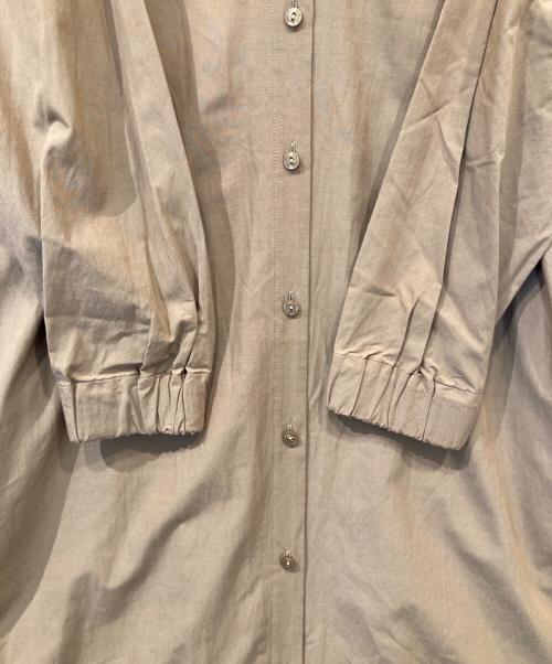 BLUE LABEL CRESTBRIDGE（ブルーレーベルクレストブリッジ）BLUE LABEL CRESTBRIDGE (ブルーレーベルクレストブリッジ) 切替チェックシャツワンピース ベージュ サイズ:38の古着・服飾アイテム