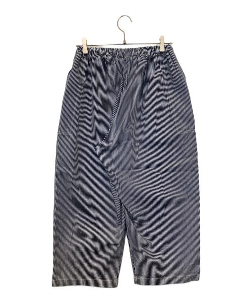 homspun（ホームスパン）homspun (ホームスパン) 10オンスデニムギャザーパンツ　252-3383 ネイビー×ホワイト サイズ:Mの古着・服飾アイテム