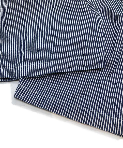 homspun（ホームスパン）homspun (ホームスパン) 10オンスデニムギャザーパンツ　252-3383 ネイビー×ホワイト サイズ:Mの古着・服飾アイテム