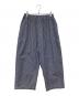 homspun（ホームスパン）の古着「10オンスデニムギャザーパンツ　252-3383」｜ネイビー×ホワイト