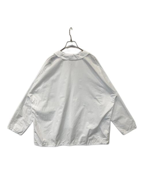 homspun（ホームスパン）homspun (ホームスパン) ハイカウントクロス丸襟プルオーバーブラウス　252-5749 ホワイト サイズ:Freeの古着・服飾アイテム