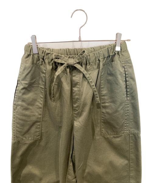 homspun（ホームスパン）homspun (ホームスパン) 高密度ウェポンひもワイドパンツ　252-3357 グリーン サイズ:Freeの古着・服飾アイテム