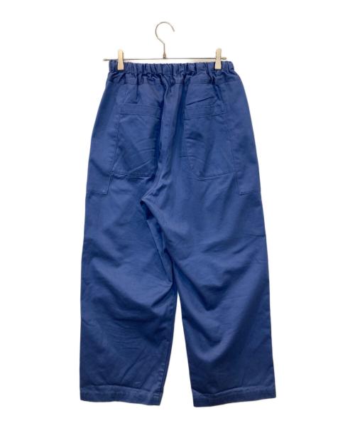 homspun（ホームスパン）homspun (ホームスパン) 高密度ウェポンひもワイドパンツ ブルー サイズ: Freeの古着・服飾アイテム