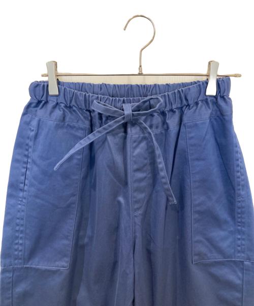 homspun（ホームスパン）homspun (ホームスパン) 高密度ウェポンひもワイドパンツ ブルー サイズ: Freeの古着・服飾アイテム