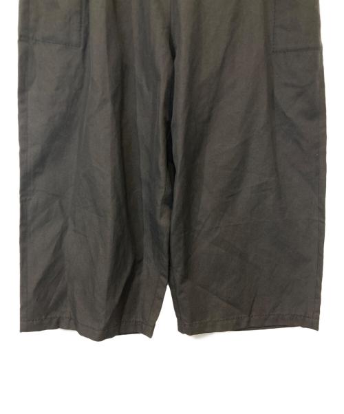 homspun（ホームスパン）homspun (ホームスパン) ウールリネンギャザーワイドパンツ　252-3389 ブラック サイズ:Sの古着・服飾アイテム