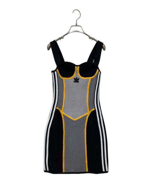 adidas（アディダス）adidas (アディダス) Paolina Russ コルセットドレス　GL7759 ブラック サイズ:Mの古着・服飾アイテム