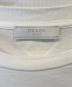 中古・古着 PRADA (プラダ) 三角プレートパッチTシャツ UJM492 S181 ホワイト サイズ:L：9000円