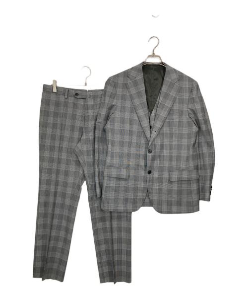 UNIVERSAL LANGUAGE（ユニバーサルランゲージ）UNIVERSAL LANGUAGE (ユニバーサルランゲージ) 3ピーススーツ グレー サイズ:40Rの古着・服飾アイテム