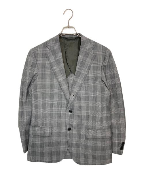 UNIVERSAL LANGUAGE（ユニバーサルランゲージ）UNIVERSAL LANGUAGE (ユニバーサルランゲージ) 3ピーススーツ グレー サイズ:40Rの古着・服飾アイテム