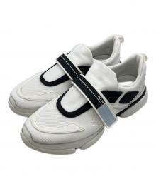PRADA（プラダ）の古着「Cloudbust Knit Trainer クラウドバストニットトレーナー 20G064」｜ホワイト