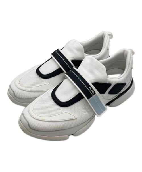 PRADA（プラダ）PRADA (プラダ) Cloudbust Knit Trainer クラウドバストニットトレーナー 20G064 ホワイト サイズ:5の古着・服飾アイテム
