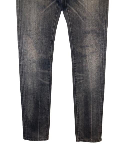 DIOR HOMME（ディオール オム）DIOR HOMME (ディオール オム) FLY BY NIGHT 加工ブラックデニム　　163D005TX067 ブラック サイズ:27の古着・服飾アイテム