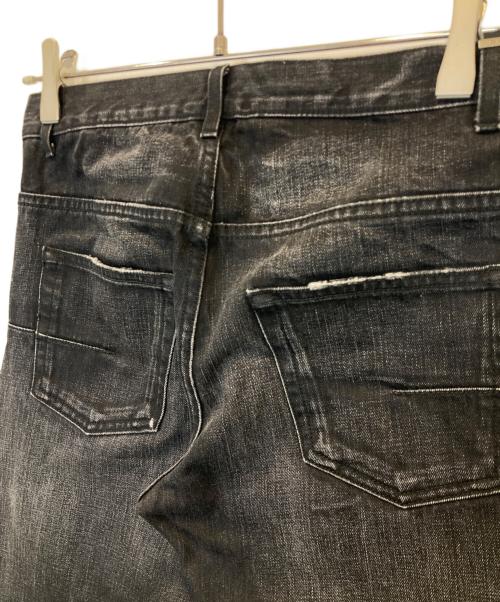 DIOR HOMME（ディオール オム）DIOR HOMME (ディオール オム) FLY BY NIGHT 加工ブラックデニム　　163D005TX067 ブラック サイズ:27の古着・服飾アイテム